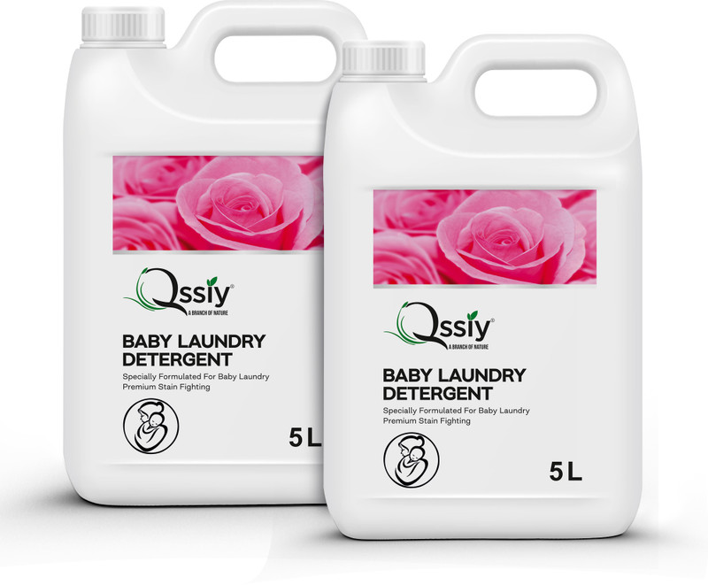QSSIY Multi-Fragrance Baby Clothing Detergent Rose Liquid Detergent(2 x 5 L)