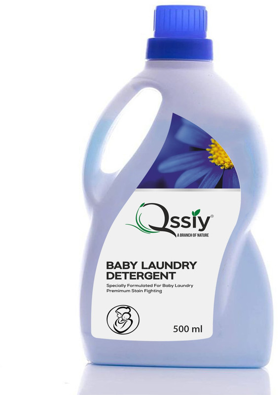 QSSIY Baby Laundry Detergent Stain Fighting Cruelty Free Biodegradable Formula Aqua Liquid Detergent(500 ml)