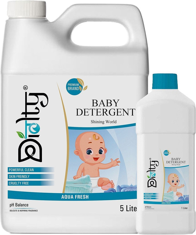 Diolty Baby Laundry Liquid Detergent, washing liquid for Baby Clothes Aqua Liquid Detergent(2 x 3000 ml)