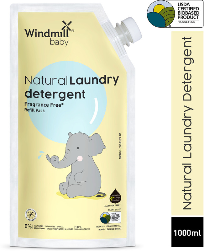 Windmill baby Natural Plant Based Laundry Liquid Liquid Detergent(1000 ml)
