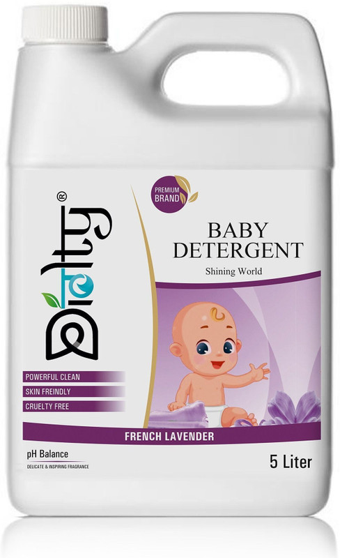 Diolty Baby Laundry Liquid Detergent, Stain Fighting Formula, Non Toxic, Skin Friendly Lavender Liquid Detergent(5 L)
