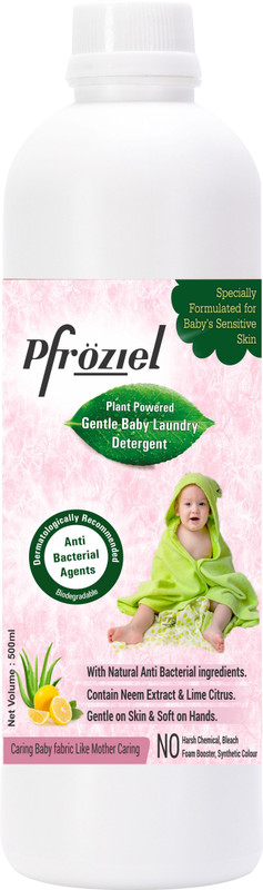 Pfroziel Baby laundry liquid detergent (500ml) With plant based surfactants, Rose Liquid Detergent(500 ml)