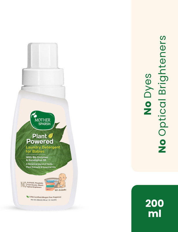 Mother Sparsh Plant Powered Baby Laundry Liquid Detergent 200ml Liquid Detergent(200 ml)