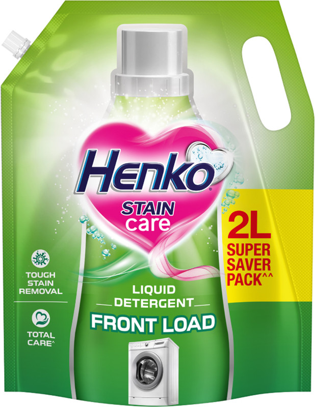 Henko Stain Care Detergent Liquid Front Load Fresh Liquid Detergent(2 L)