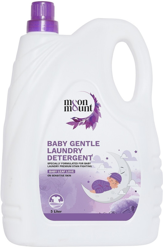Moon and Mount Baby Clothes Detergent, Baby Laundry Detergent with Multiple Fragrances Lavender Liquid Detergent(5 L)