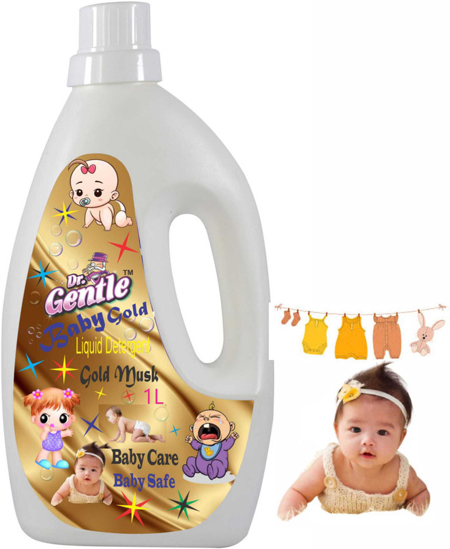 DOCTORGENTLE Baby Liquid for Clothes Brighteners & Bleach Anti-Bacterial Liquid Detergent Floral Liquid Detergent(1000 ml)