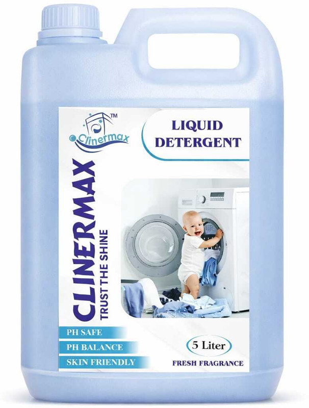 Clinermax Baby Liquid Detergent 5L | Strong Stain Remover | Safe Gentle Wash Blossom Liquid Detergent(5000 ml)