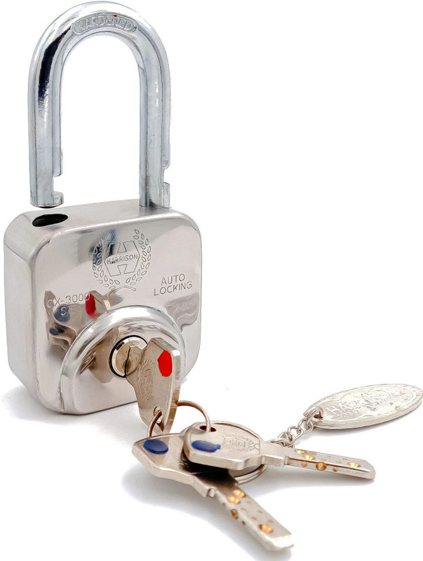 HARRISON CX-3000-0557 Key Padlock, Lock and Key Padlock(Stainless Steel)