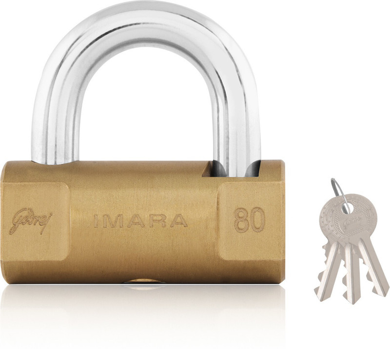Godrej Locks Imara 80mm Padlock(Gold)
