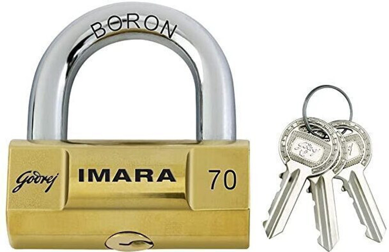 Godrej Imara Padlock U Lock(Gold)