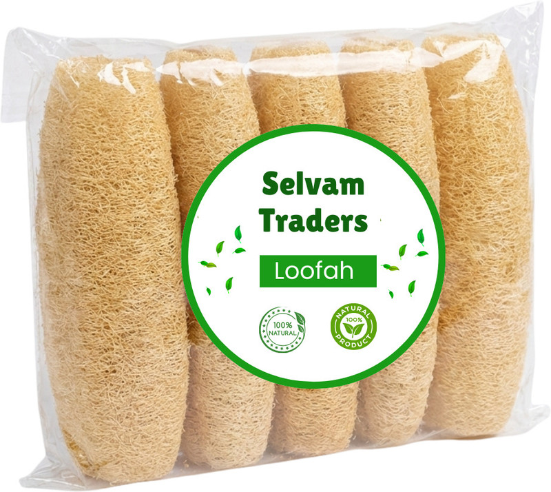 SELVAM TRADERS Loofah(Pack of 5, Beige)
