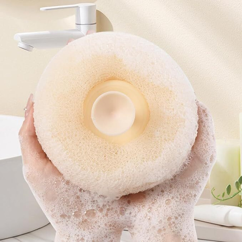 Ashopper Village Exfoliating Loofah Bath Sponge Body Scrubber Mesh for Men Women (pack of 1)
