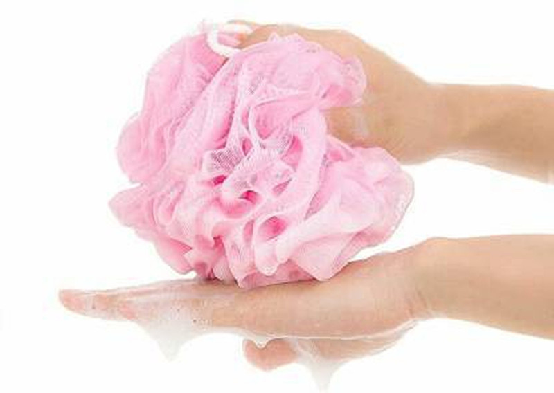 Onlinch Loofah Sponge Pouf Body Scrubber (Pack of 1) Multicolor