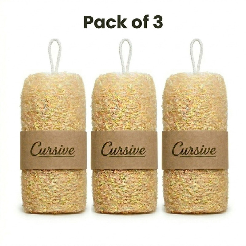 Cursive Loofah(Brown)