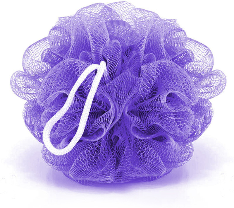 B S NATURAL Mesh Round Loofah RoundBath Loofah Stretchable (Pack of 1) Multicolor