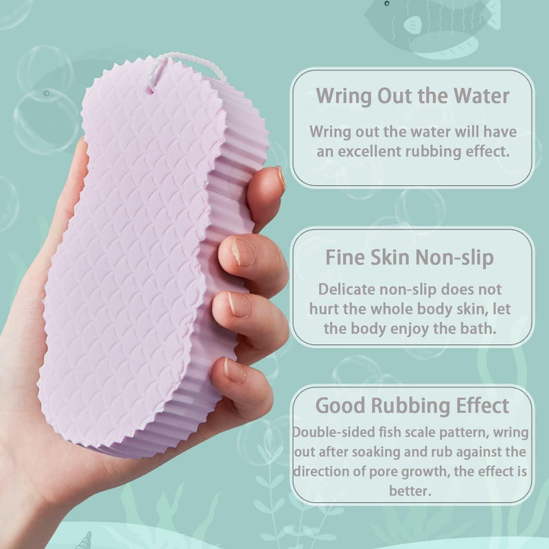 Ramya beauty care smooth Bath Body Shower Sponge - SPA Scrub Exfoliator for Women and Men