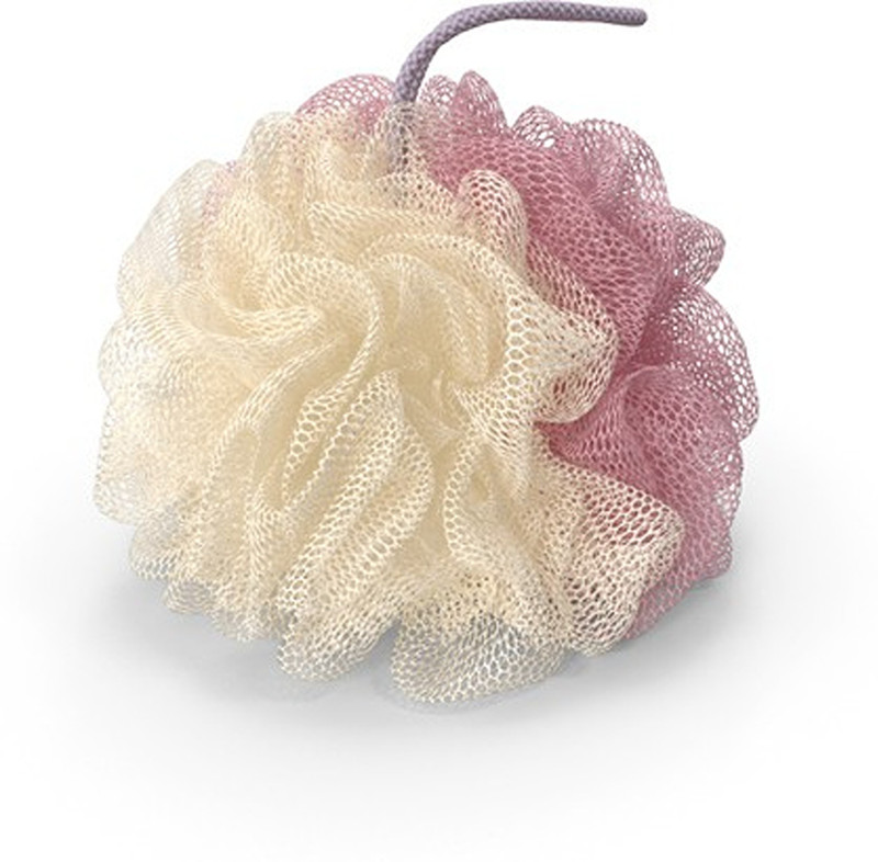 SOMUDEE Round Loofah for Men and Women Back Scrubber (Pack of 3) Multicolor