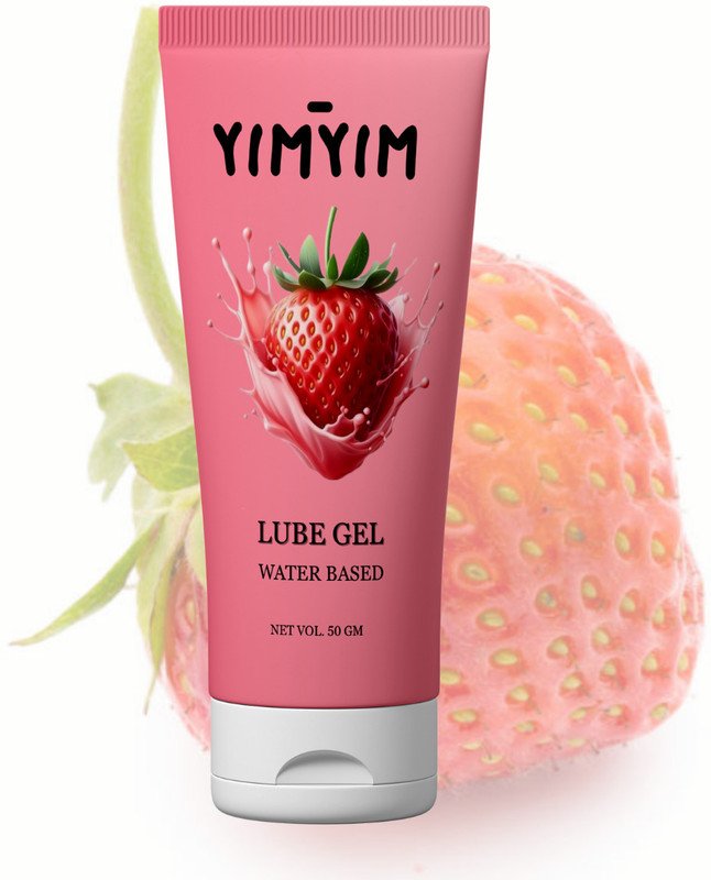 Yim Yim Strawberry Kisses Lube – Smooth, Safe with Condoms, Fun & Playful Lubricant(50 g)