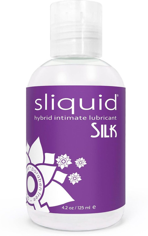 Sliquid Silk Hybrid Lube Glycerine and Paraben Free Bottle Lubricant(125 ml)