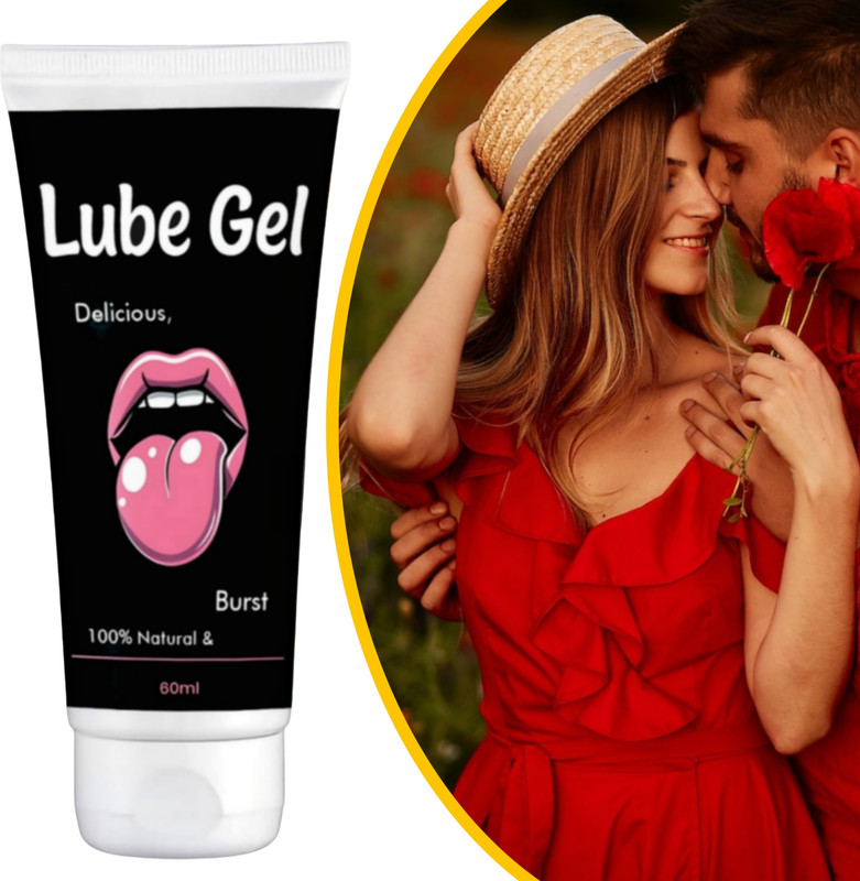 shawdi Lube Gel Burst | 100% Natural Delicious Lubricant | Enhances Intimate Experience Lubricant(60 ml)