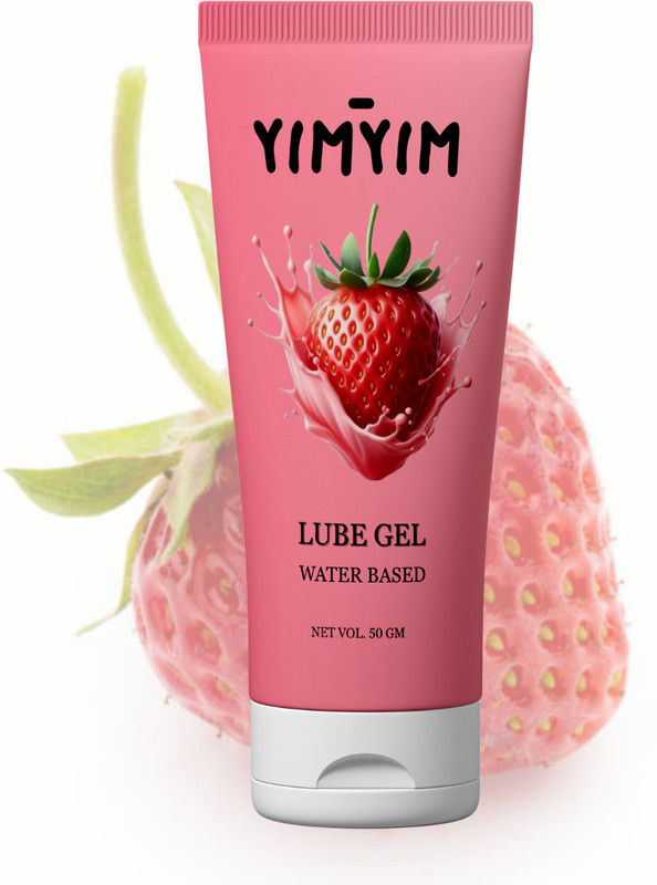 Yim Yim Strawberry Love Gel – Water-Based, Smooth, Enhances Playtime Lubricant(50 g)