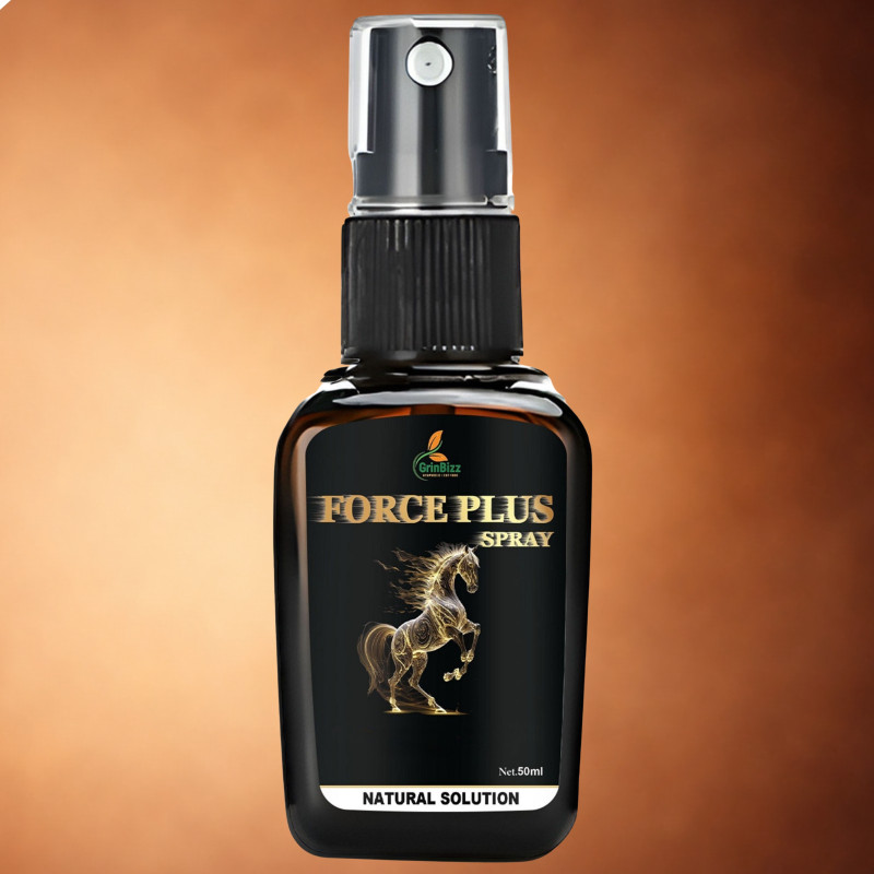 grinbizz Force Plus Spray for Men | Herbal Oil for Strength, Stamina Lubricant(50 ml)