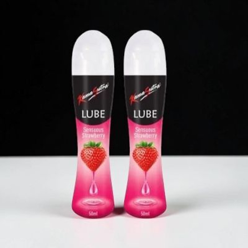 Kamasutra Sensuous Strawberry Personal Lubricant 50 ml Pack of 2 Lubricant(100 ml)