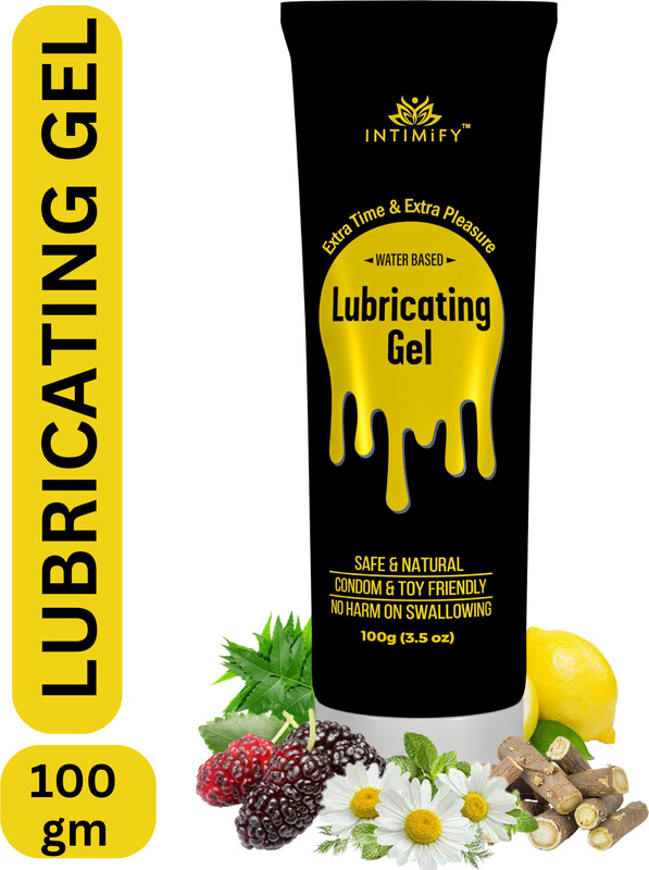 INTIMIFY 100% Pure & Natural Water Based Lubricant Lubrication Gel For Men - No Silicone Lubricant(100 g)