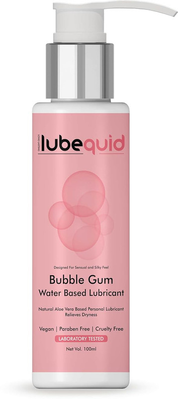 Lubequid Natural Water-Based Personal Lubricant & massage Gel Bubblegum Flavour Lubricant(100 ml)