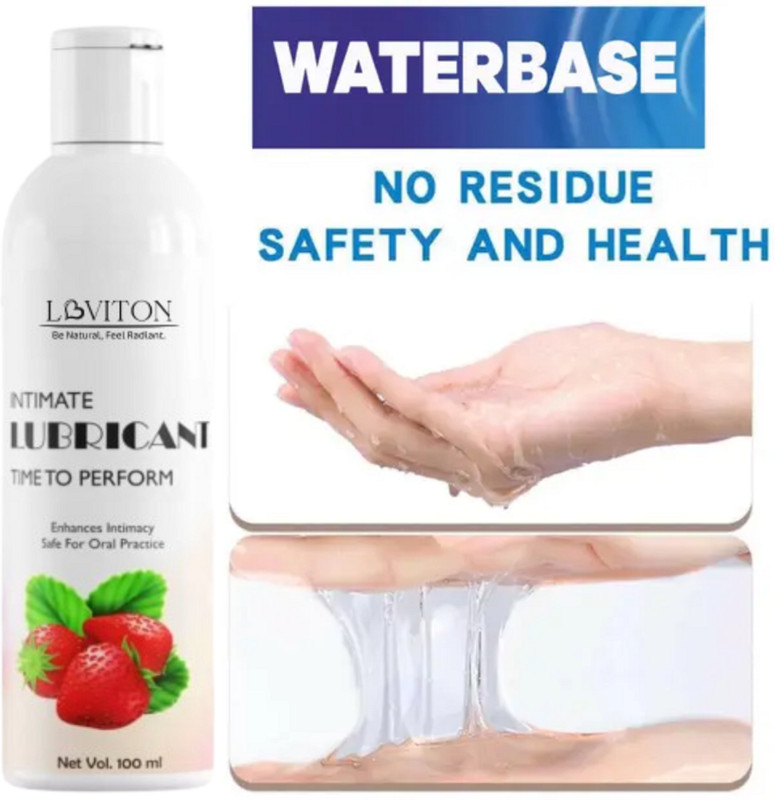 loviton Sensual Strawberry Flavored Lubricant for Intimate Nights Lubricant(100 ml)
