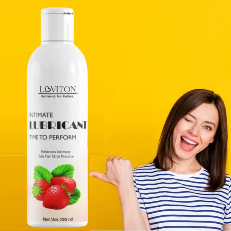loviton Strawberry Silk UltrSmooth Lubricant for Romantic Adventures Lubricant(100 ml)