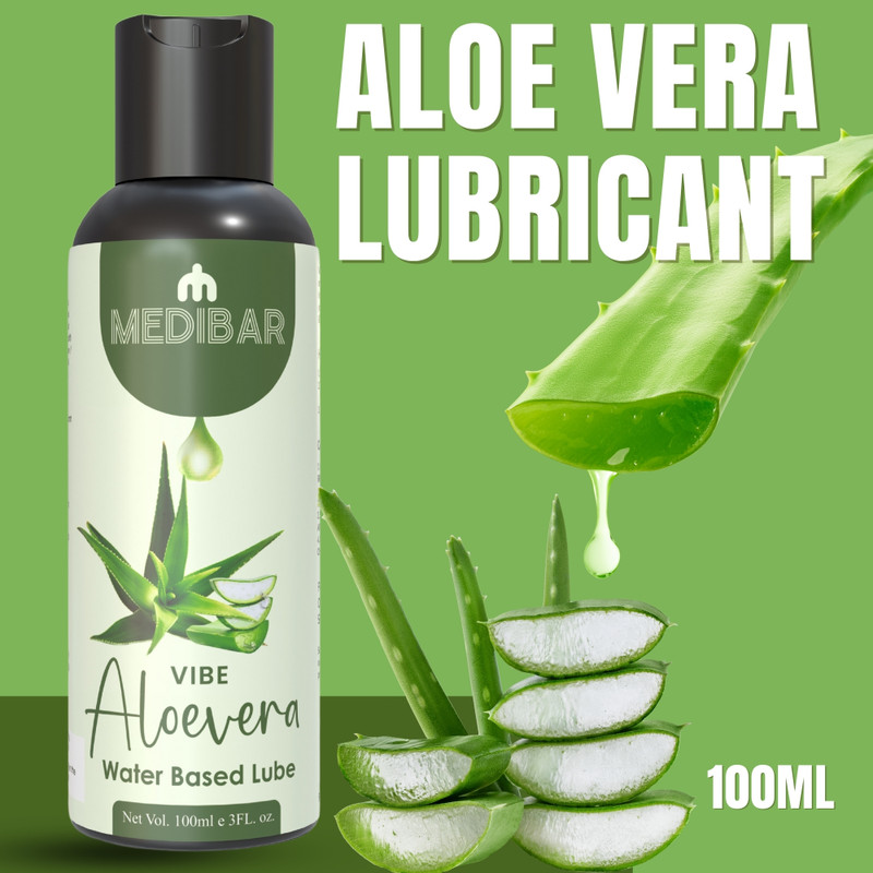 medibar Lube - Aloe Vera Flavored Water-Based massage Gel Real Feel Lubricant Lubricant(100 ml)