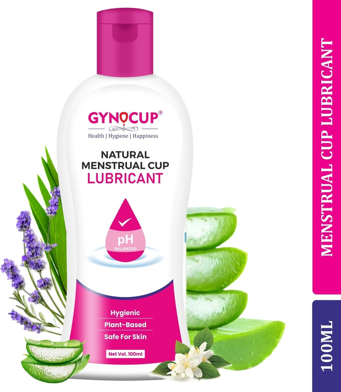 Gynocup Menstrual cup Lubricant Water based & pH Balanced safe for use Help to wear Cup Lubricant(100 ml)