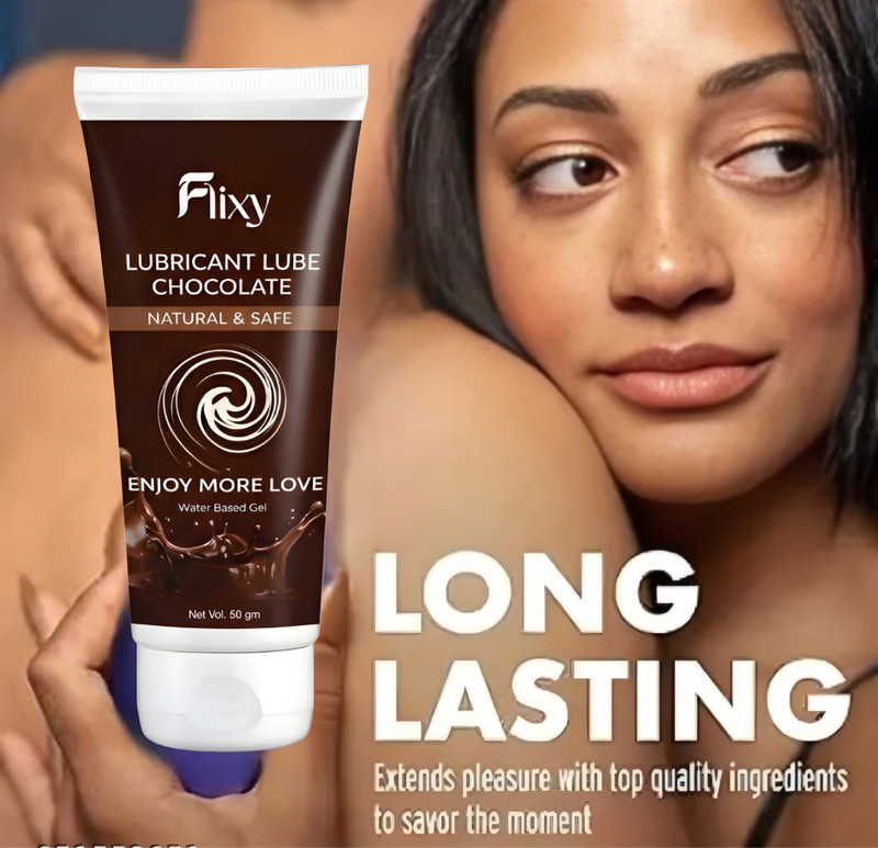 FLIXY Enjoy More Love Chocolate Lubricant | 100% Water Based Personal Gel 50g Lubricant(50 g)