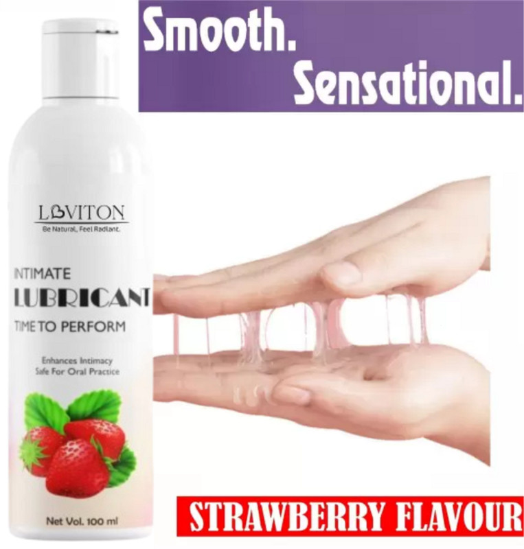 loviton Water-Based Strawberry Touch Premium Gel for Sensual Moments Lubricant(100 ml)