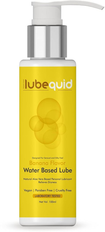 Lubequid Banana Water-Based Personal Lubricant, 100 ML Bottle Lubricant(100 ml)