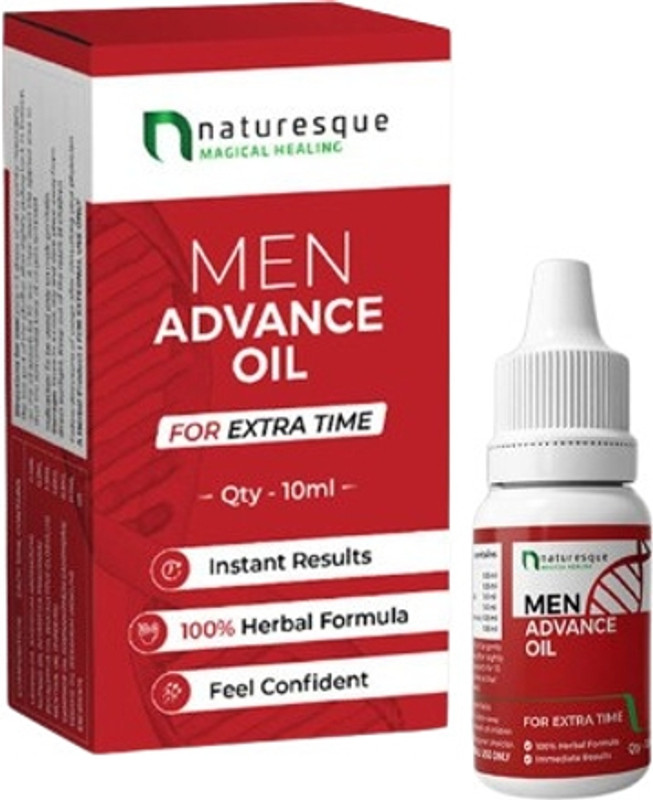 NATURESQUE Ayurvedic Men Advance Massage Oil | Boosts Performance, Power, Stamina 5X Lubricant(10 ml)