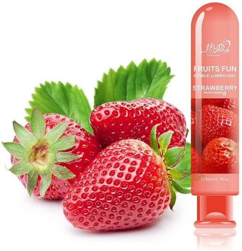 Fruits Fun Edible Strawberry Lubricant (Water Based) Lubricant(80 ml)
