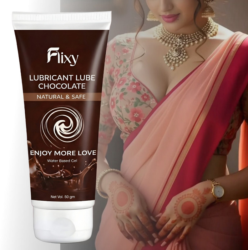 FLIXY Water Based Chocolate Lube Gel Long Lasting Natural Intimate 50gm Lubricant(50 g)