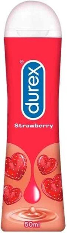 DUREX Strawberry Flavoured Intimate Lube | Water-Based Lubricant(50 ml)