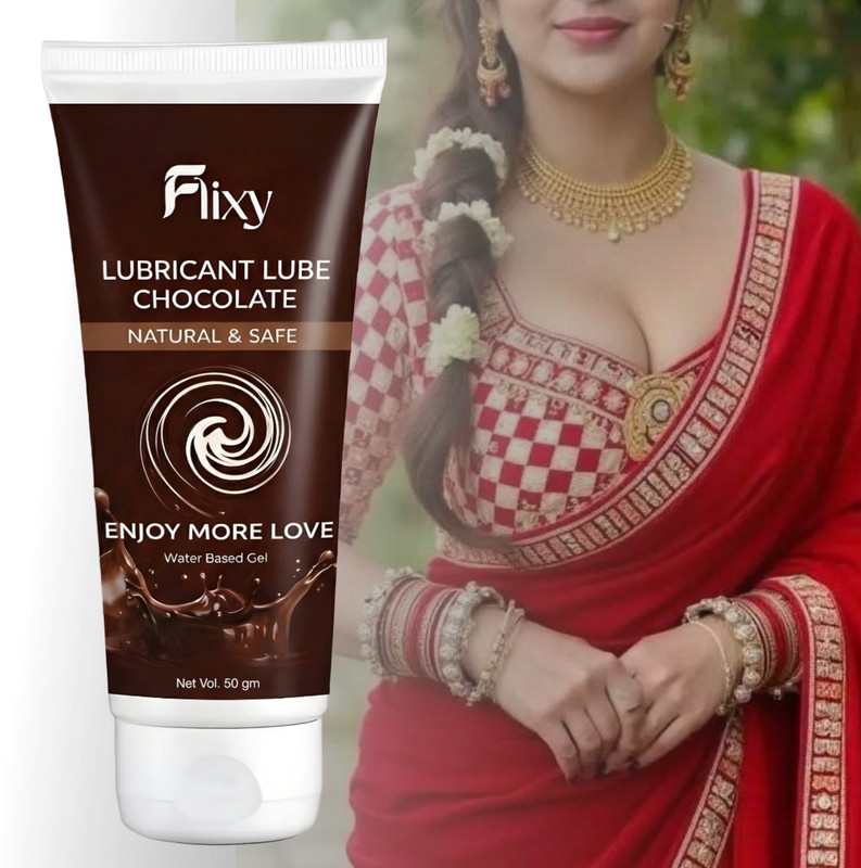 FLIXY Natural Chocolate Lube Gel Water Based Safe Intimate Enjoy More 50gm4 Lubricant(50 g)