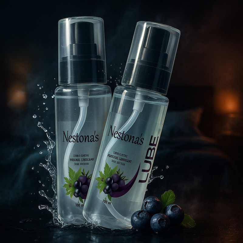 nestona Lube gel | Personal Lubricants | Black Current Flavour Lubricant(200 ml)