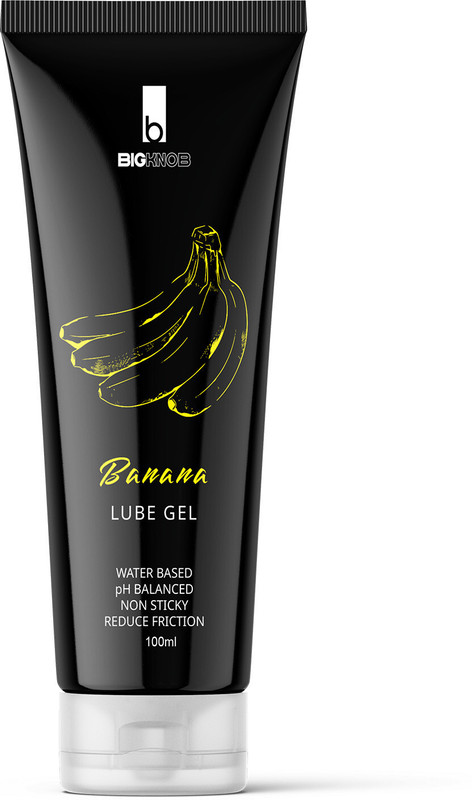 BigKnob Banana I Water Based I Safe I Non Sticky I Latex Friendly Lube Men Women 100ml Lubricant(100 ml)
