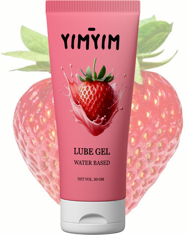 Yim Yim Smooth Strawberry Lube: Max Comfort, Non-Irritating, Long-Lasting, Easy Clean Lubricant(50 g)