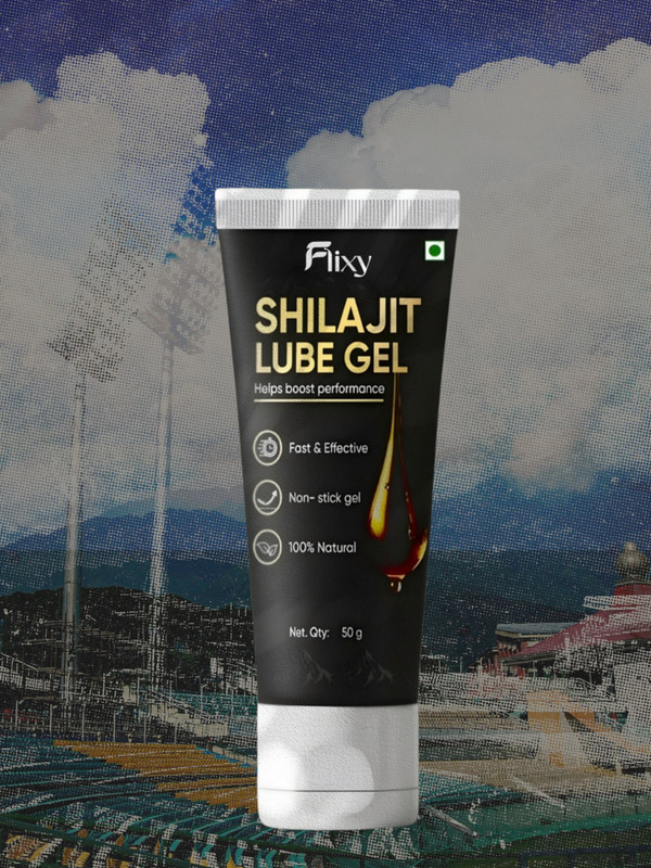 FLIXY Natural Shilajit Lubricant Gel 50g | Helps Boost Performance | Non-Sticky Lubricant(50 g)