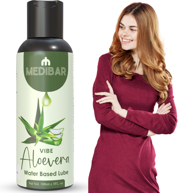 medibar Natural Aloe vera Flavoured Lube - Real Feel Long Lasting Lubricant Lubricant(100 ml)