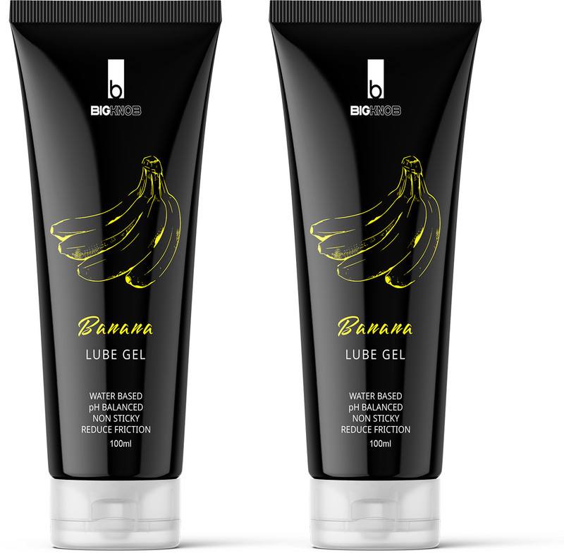 BigKnob Banana Ultra-Smooth Lubricant – Long-Lasting, Body-Safe, Water-Based Pack 2 Lubricant(100 ml)