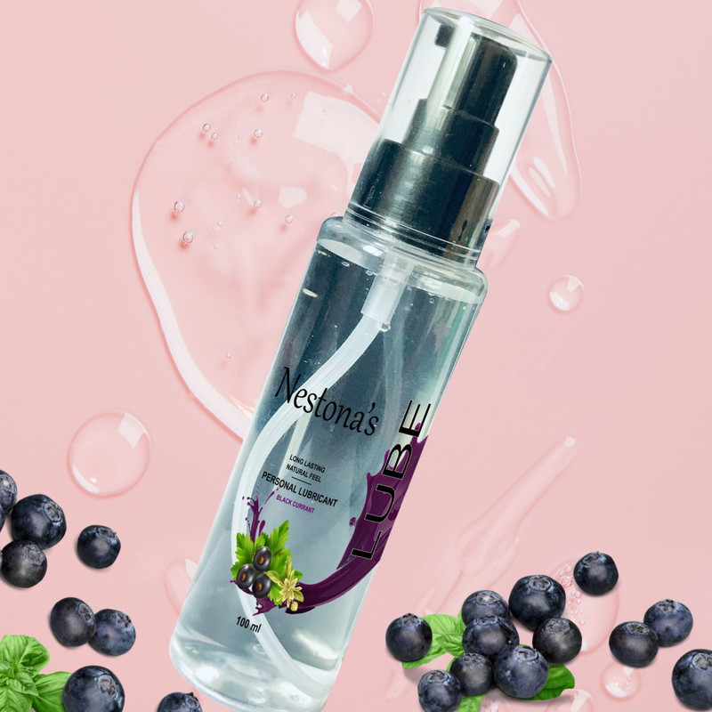 nestona Lube gel 100 ml | Black Current Flavor Lubricant(0.1 L)