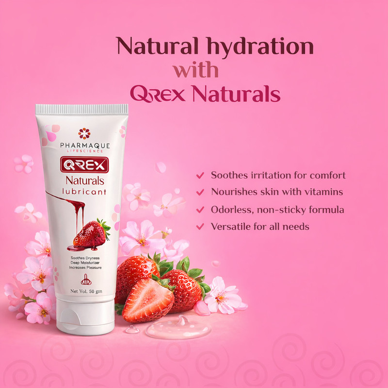 QREX Natural gel Lube Pack of 2 Lubricant(100 g)