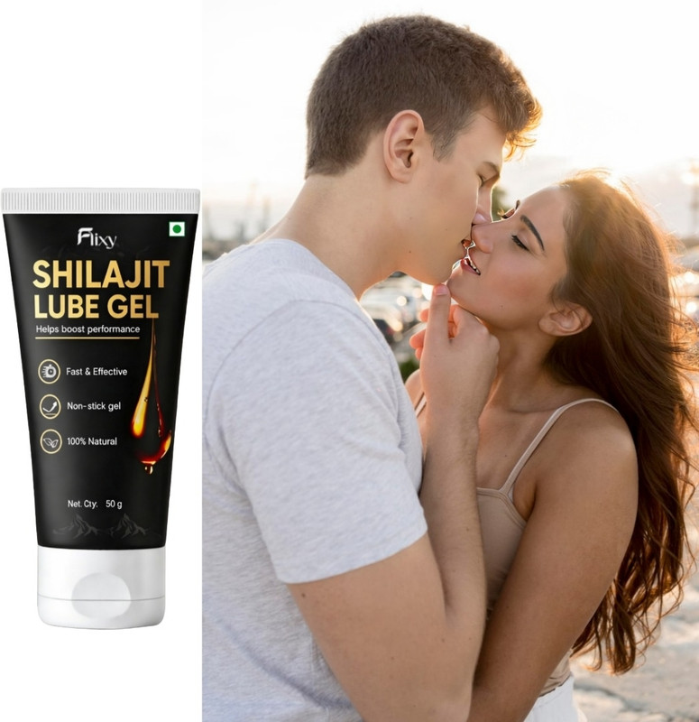 FLIXY Ayurvedic Shilajit Lube Gel- Quick Absorption Formula Lubricant(50 g)